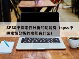 SPSS中探索性分析的功能有（spss中探索性分析的功能有什么）