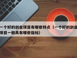 一个好的创业项目有哪些特点（一个好的创业项目一般具有哪些指标）