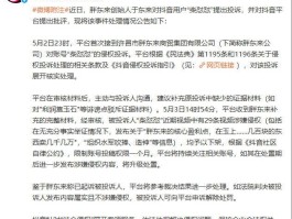 胖东来起诉“柴怼怼”案新进展：抖音下架29条视频并限制账号一月