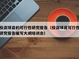 投资项目的可行性研究报告（投资项目可行性研究报告编写大纲培训会）