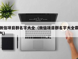 微信项目群名字大全（微信项目群名字大全霸气）