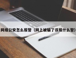 网络公安怎么报警（网上被骗了该报什么警）