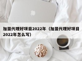 加盟代理好项目2022年（加盟代理好项目2022年怎么写）