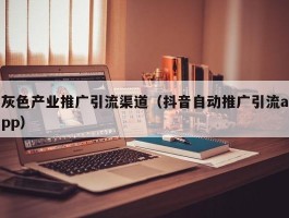 灰色产业推广引流渠道（抖音自动推广引流app）